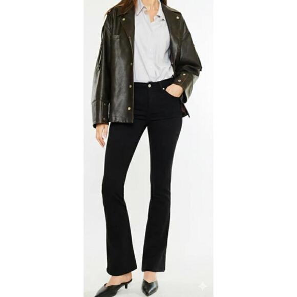 Kancan Premier Women's Black Kensie Premier High Rise Bootcut Jeans Size 24 - Picture 1 of 8